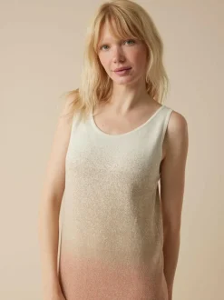 Grüne Erde Kleider & Overalls^Strickkleid aus Bio-Baumwolle und Leinen, 77 strick degradé, S, GOTS