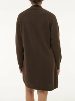 Grüne Erde Kleider & Overalls^Strickkleid aus Yakwolle, 67 espresso, S