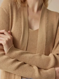 Grüne Erde Strickjacken^Strickmantel aus Bio-Baumwolle, , XS, GOTS