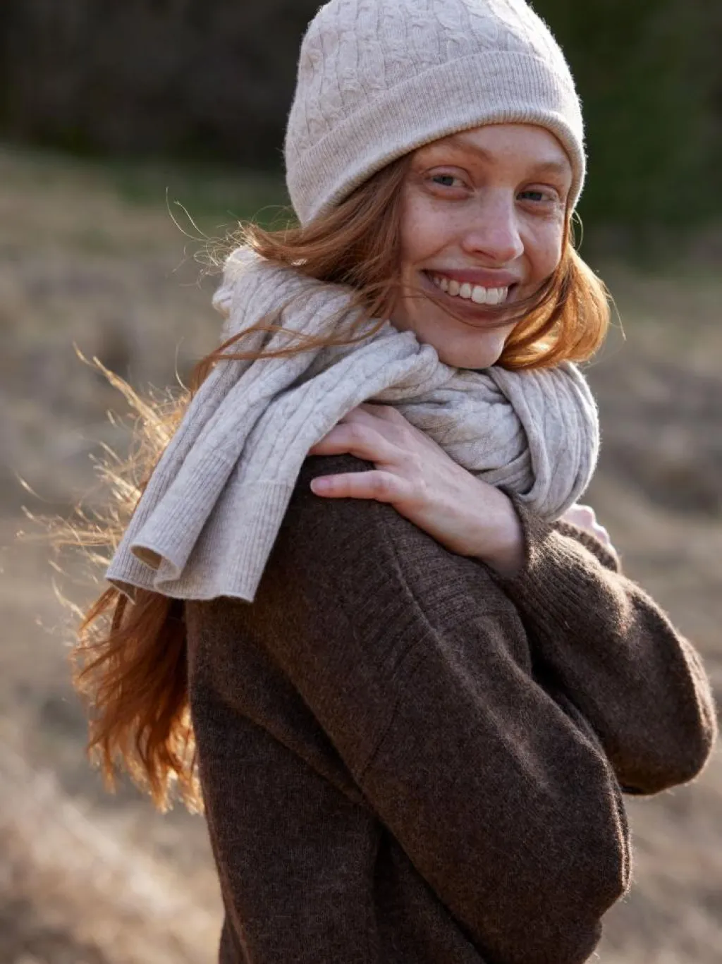 Grüne Erde Accessoires^Strickmütze aus Bio-Baumwolle und Wolle, , one size, GOTS