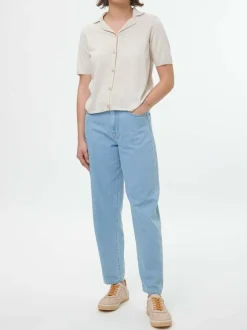 Grüne Erde Pullover^Strickshirt aus Bio-Baumwolle, 14 natur melange, S, GOTS