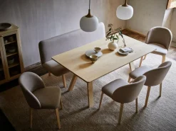 Grüne Erde Stühle & Bänke^Stuhl Belmont ohne Armlehne 54X60/45X83/48 cm, mit Bezug, Wollstoff Tano Natur (79),