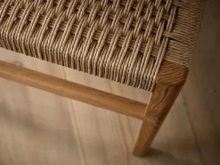 Grüne Erde Stühle & Bänke^Stuhl Karim, mit handgeflochtener Sitzfläche,