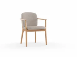 Grüne Erde Stühle & Bänke^Stuhl Kilian, mit Armlehne, Wollstoff Tano Natur (79),