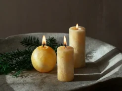 Grüne Erde Kerzen Und Duftkerzen^Stumpenkerze aus Bienenwachs, , Höhe 10 cm, ø 5 cm, 1 Stk.