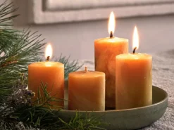 Grüne Erde Kerzen Und Duftkerzen^Stumpenkerze aus Bienenwachs, , Höhe 10 cm, ø 5 cm, 1 Stk.