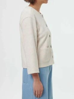 Grüne Erde Jacken & Mäntel^Sweatjacke aus Bio Baumwolle/Hanf, , 46, GOTS