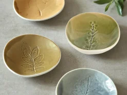 Grüne Erde Geschirr|Wohndekoration^Teller aus Porzellan mit Stechpalme, lorbeer, ø 12 cm