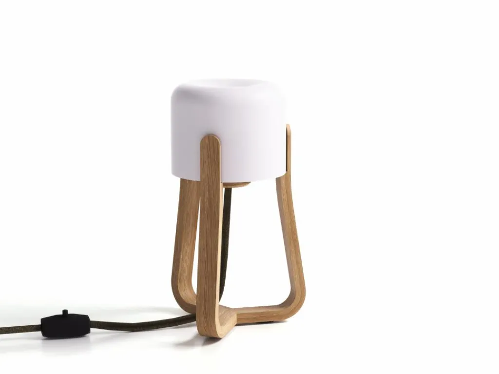 Grüne Erde Lampen & Leuchten|Lampen & Leuchten^Tischleuchte Torasu, Höhe 30 cm, Ø 14 cm, Eiche, inkl. Leuchtmittel