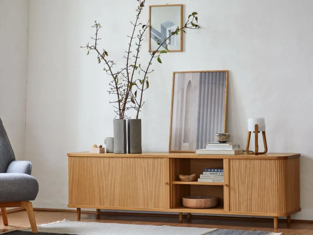 Grüne Erde Lampen & Leuchten|Lampen & Leuchten^Tischleuchte Torasu, Höhe 30 cm, Ø 14 cm, Eiche, inkl. Leuchtmittel