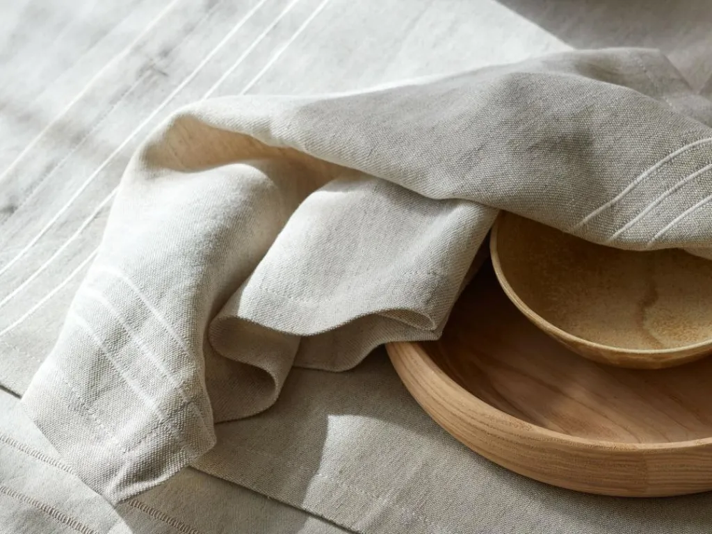 Grüne Erde Küchentextilien|Küchentextilien^Tischset EMMA, , 38 x 48 cm, 50 % Baumwolle/50 % Leinen, GOTS