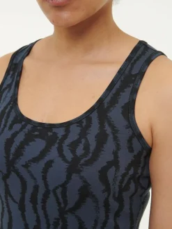 Grüne Erde Shirts|Yoga & Loungewear^Top aus Bio Baumwolle, 82 print mitternachtblau, 38, GOTS