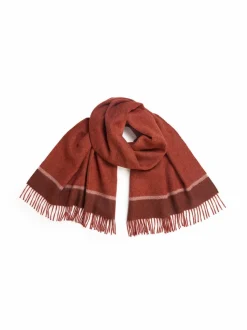 Grüne Erde Accessoires^Webschal aus Alpakawolle, 76 mahagoni, one size