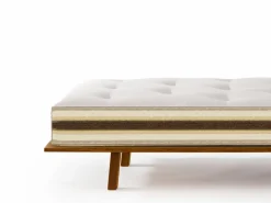 Grüne Erde Massivholzbetten^Weiße Wolke Klassik mittel, 90 x 200 cm, GOTS