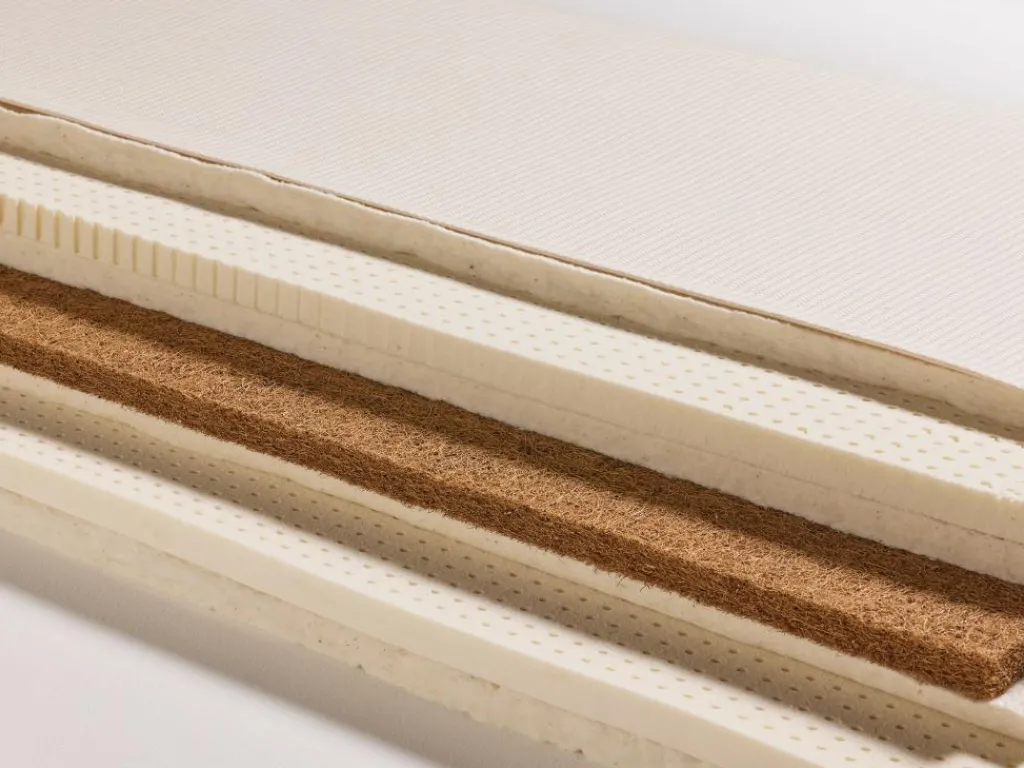 Grüne Erde Massivholzbetten^Weiße Wolke Pur, mittel, 90 x 200 cm, GOTS