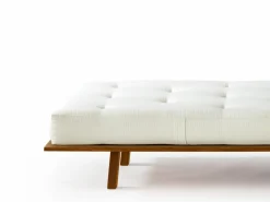 Grüne Erde Massivholzbetten^Weiße Wolke Pur VEGAN, mittel, 90 x 200 cm, GOTS