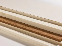 Grüne Erde Massivholzbetten^Weiße Wolke Pur VEGAN, mittel, 90 x 200 cm, GOTS