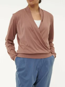 Grüne Erde Shirts|Yoga & Loungewear^Wickelshirt aus Bio Baumwolle, , S, GOTS