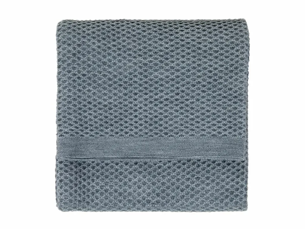 Grüne Erde Wohndecken^Wohndecke Sanna, grau melange, 135 x 200 cm, 100 % Schurwolle (Merino), Schurwolle kbT, GOTS, NATURTEXTIL BEST