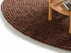 Grüne Erde Teppiche|Teppiche^Wollteppich Maglia, , Ø 140 cm