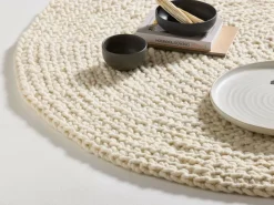 Grüne Erde Teppiche|Teppiche^Wollteppich Maglia, , Ø 140 cm