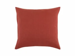 Grüne Erde Zier- & Wärmekissen^Zierkissenbezug ARIANA, granatapfel, 50 x 50 cm, 60% Baumwolle/40% Leinen, GOTS