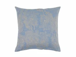 Grüne Erde Zier- & Wärmekissen^Zierkissenbezug CLEO, saphier, 40 x 40 cm, 70 % Baumwolle/30 % Hanf, GOTS