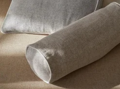 Grüne Erde Zier- & Wärmekissen^Zierkissenbezug LILIAN für Rolle, , ø 15 x 40 cm, 100 % Baumwolle