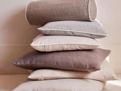 Grüne Erde Zier- & Wärmekissen^Zierkissenbezug LILIAN für Rolle, , ø 15 x 40 cm, 100 % Baumwolle