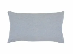 Grüne Erde Zier- & Wärmekissen^Zierkissenbezug LUANA, saphier, 30 x 50 cm, 70 % Baumwolle/30 % Hanf, GOTS