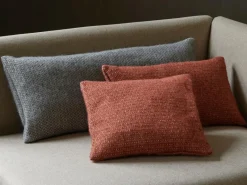 Grüne Erde Zier- & Wärmekissen^Zierkissenbezug Malin, rauch, 35 x 80 cm, 60% Schurwolle (Lamm) eco wool, 40% Alpaka