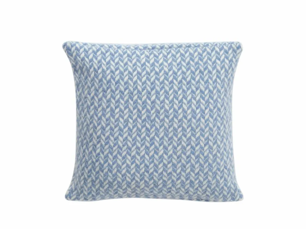 Grüne Erde Zier- & Wärmekissen|Geschenke-Guide^Zierkissenbezug Nolan, rauchblau, 40 x 40 cm, 100 % Schurwolle (Lamm), eco-wool