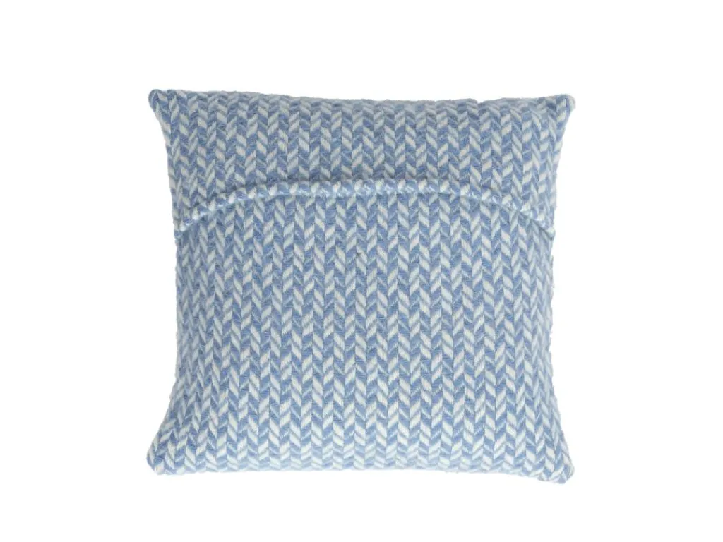 Grüne Erde Zier- & Wärmekissen|Geschenke-Guide^Zierkissenbezug Nolan, rauchblau, 40 x 40 cm, 100 % Schurwolle (Lamm), eco-wool