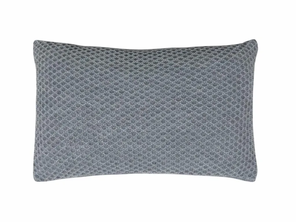 Grüne Erde Zier- & Wärmekissen^Zierkissenbezug Sanna, grau melange, 30 x 50 cm, 100 % Schurwolle (Merino), Schurwolle kbT, GOTS, NATURTEXTIL BEST