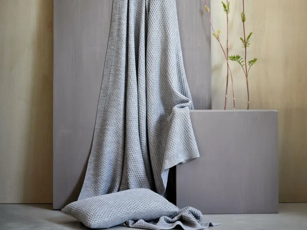 Grüne Erde Zier- & Wärmekissen^Zierkissenbezug Sanna, grau melange, 30 x 50 cm, 100 % Schurwolle (Merino), Schurwolle kbT, GOTS, NATURTEXTIL BEST